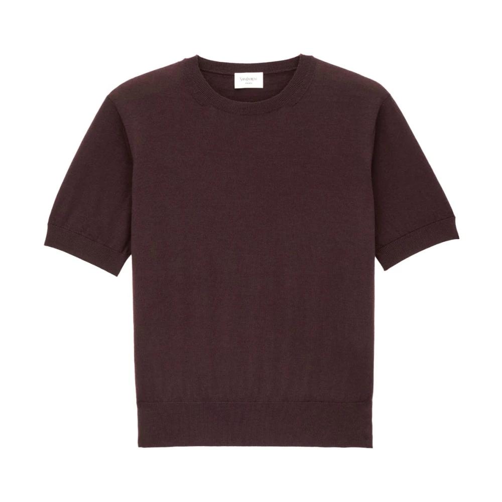 Tシャツ・カットソー SAINT LAURENT Women Tops 819910 BROWN Women's Saint Laurent T-shirts | Lyst