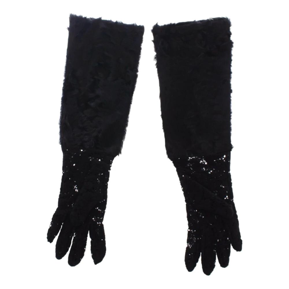 手袋 DOLCE & GABBANA Woman Gloves Black FX00KTJAWZ9 N0000 Dolce & Gabbana Silk Gloves | Black | FARFETCH