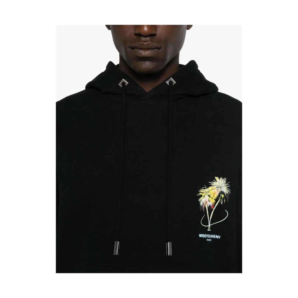 【Wooyoungmi】Swaying Flower Hoodie/2色 우영미 스웨잉 플라워 후드 블랙 - 24FW | Wooyoungmi | KREAM