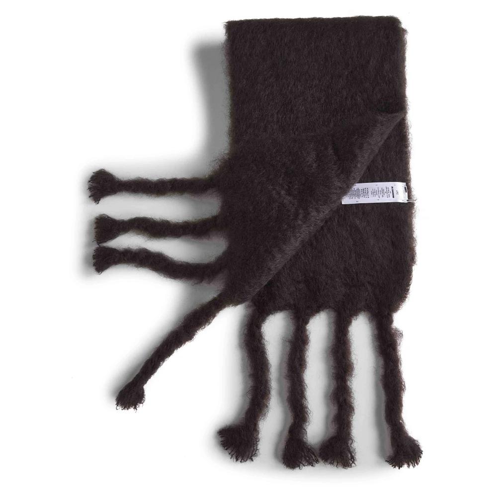 JIL SANDER｜MUFFLERS (Wool Scarf (J47ZZ0125 J14737 001)) Wool Blend Scarf Woman | Jil Sander Official Online Store