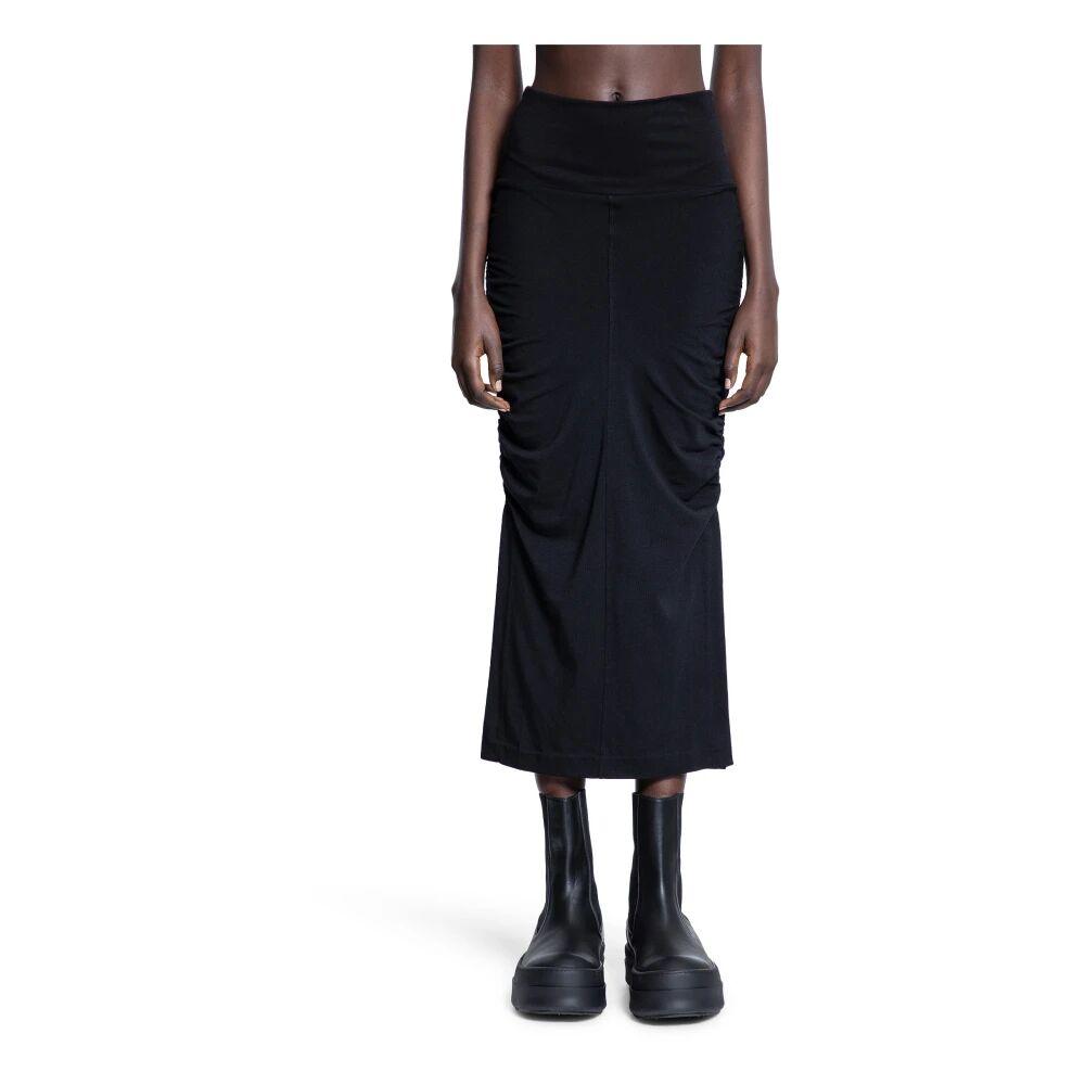 スカート THOM KROM Women Skirts LWSK89BLACK Black Thom Krom Ruched Midi Skirt | Black | FARFETCH