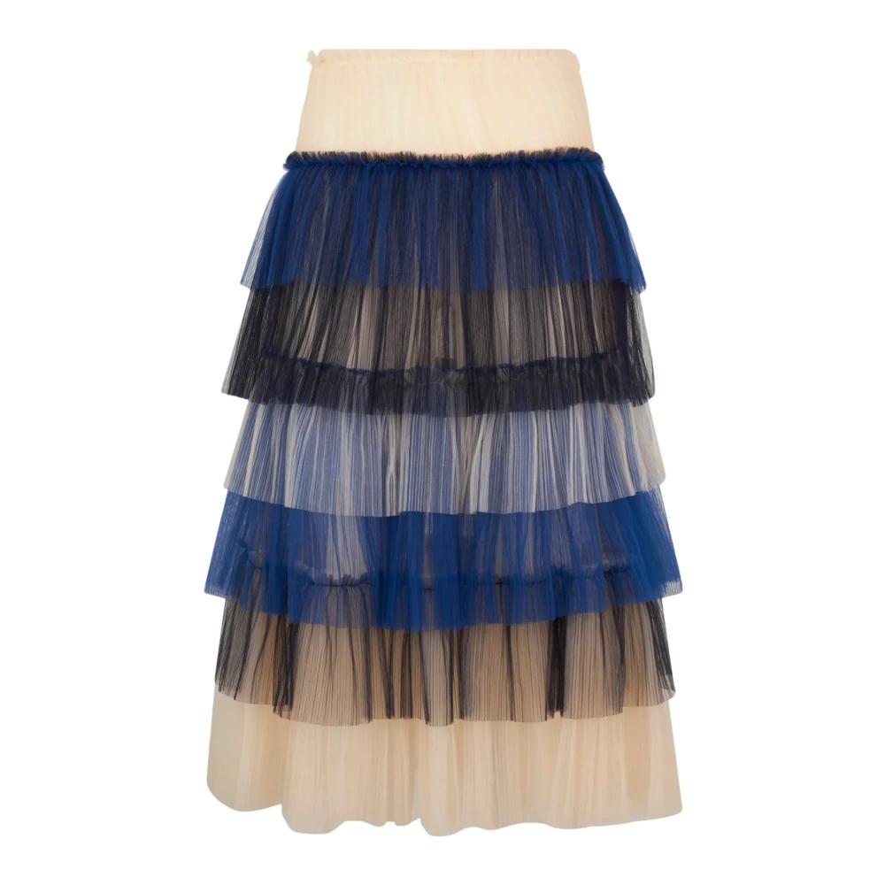 スカート Elisabetta Franchi Tulle Skirt Elisabetta Franchi Tulle Skirts for Women | Lyst