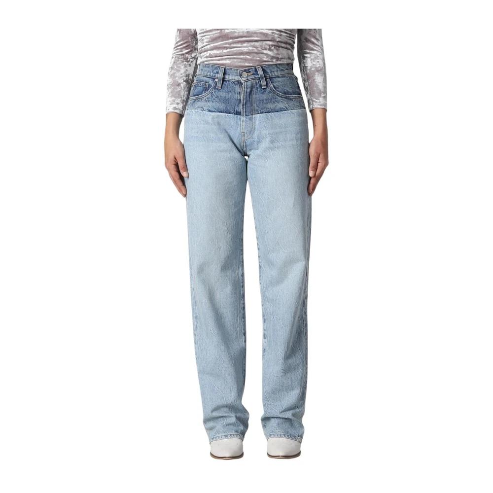 パンツ AMIRI Women Straight Pants PS24WDF016DE Blue Amiri Outlet: Jeans woman - Indigo | Amiri jeans PS24WDF016D