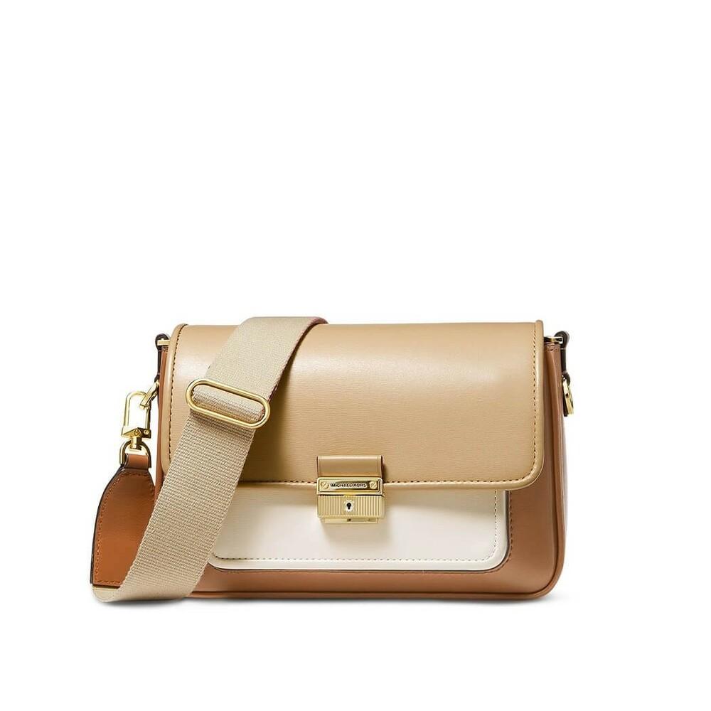 Michael Kors Bradshaw Medium Crossbody BAG in Natur | Lyst DE