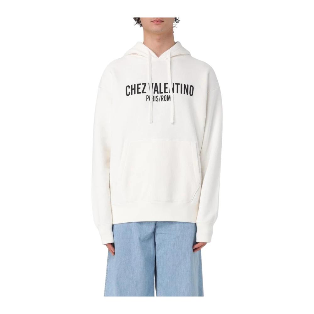国内発送☆VALENTINO☆イニシャルロゴHOODIE/WHITE Undercover x Valentino Hoodie Size – I Miss You MAN