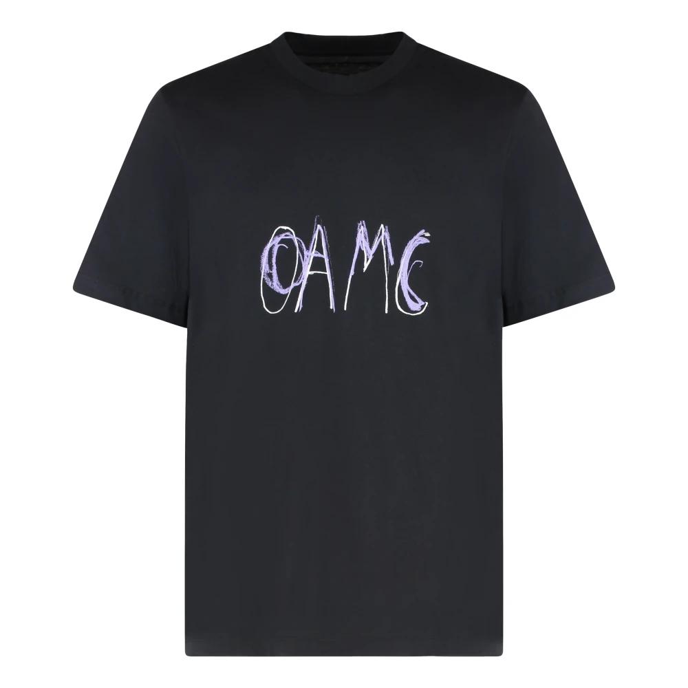 シャツ OAMC Oversized GEO Short Sleeve Shirt Black 23E28OAU40COTOA0 OAMC Short sleeve t-shirts for Men | Online Sale up to 76