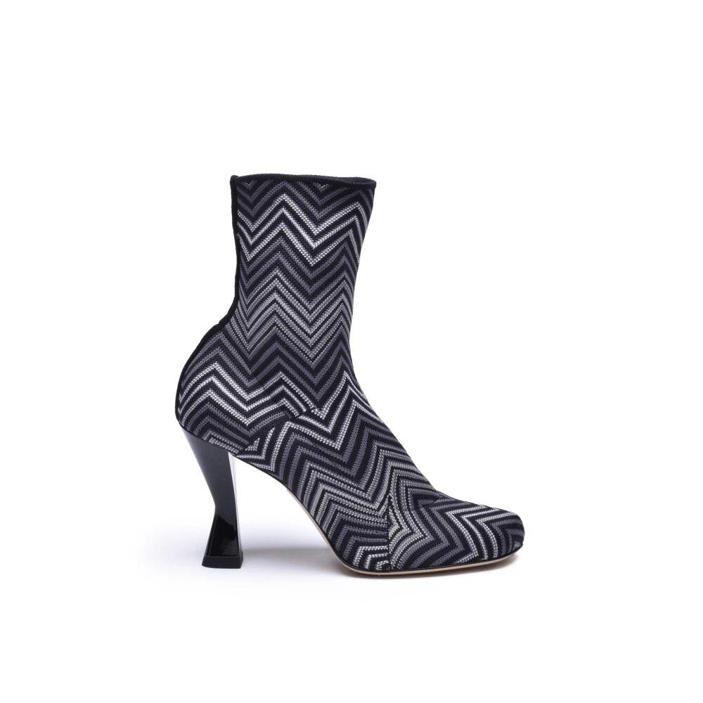 Missoni Heeled Boots in Blue Lyst UK