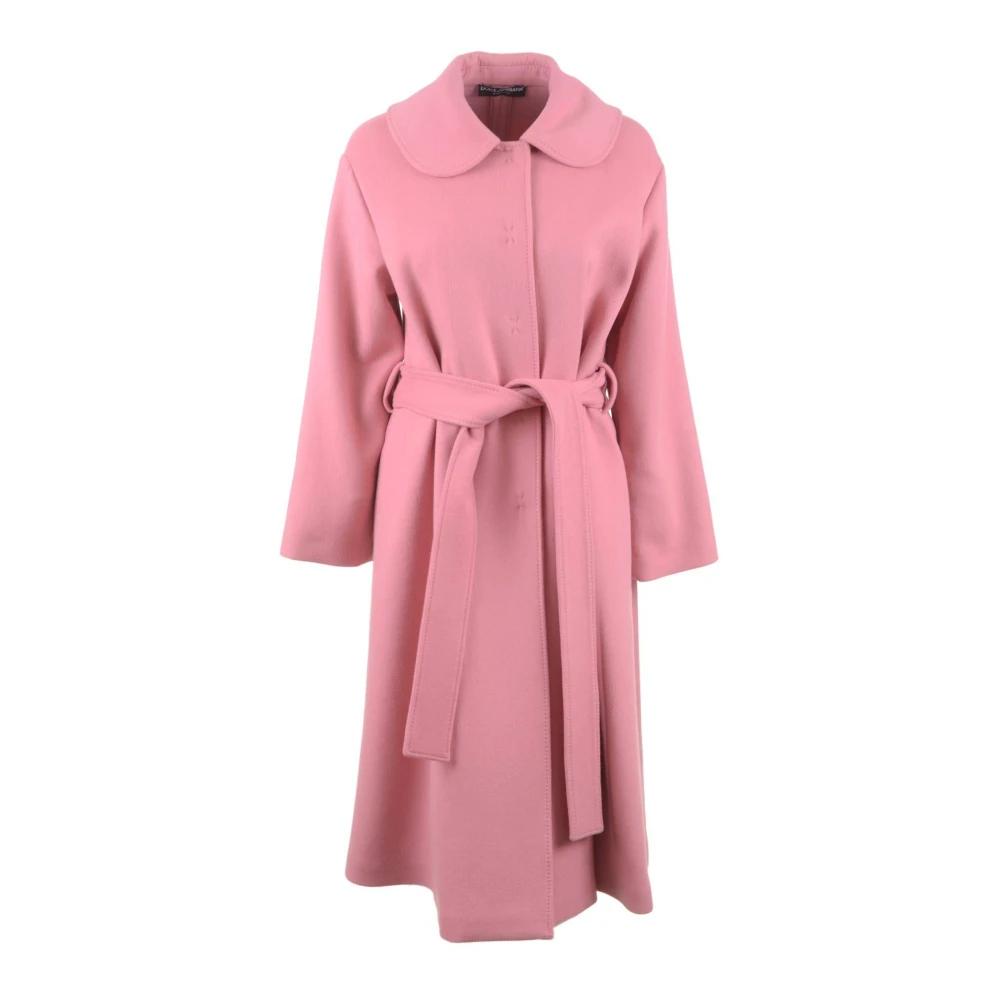 Manteau En Laine DOLCE & GABBANA - Taille 46 FR - Noir - Style Pardessus Long - Occasion En Excellent état