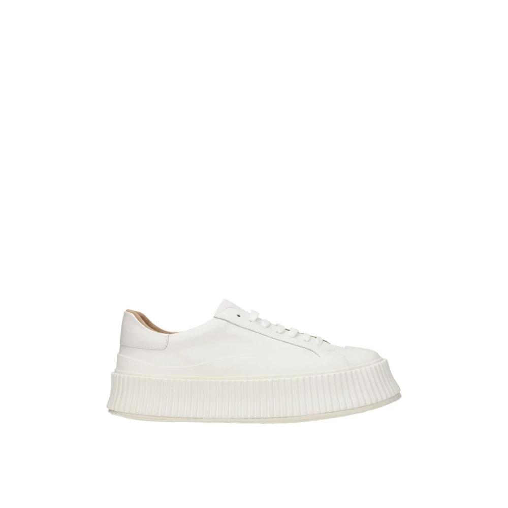 スニーカー JIL SANDER Women Sneakers J15WS0007 WHITE Leather high-top sneakers in white - Jil Sander | Mytheresa