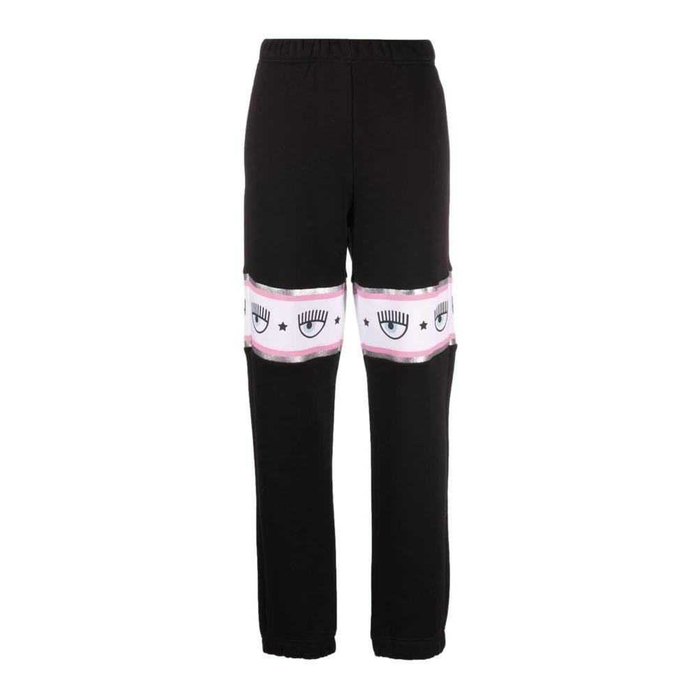 パンツ CHIARA FERRAGNI Dark Pink Cotton Joggers Chiara Ferragni Dark pink cotton joggers - Pink | Wanan Luxury