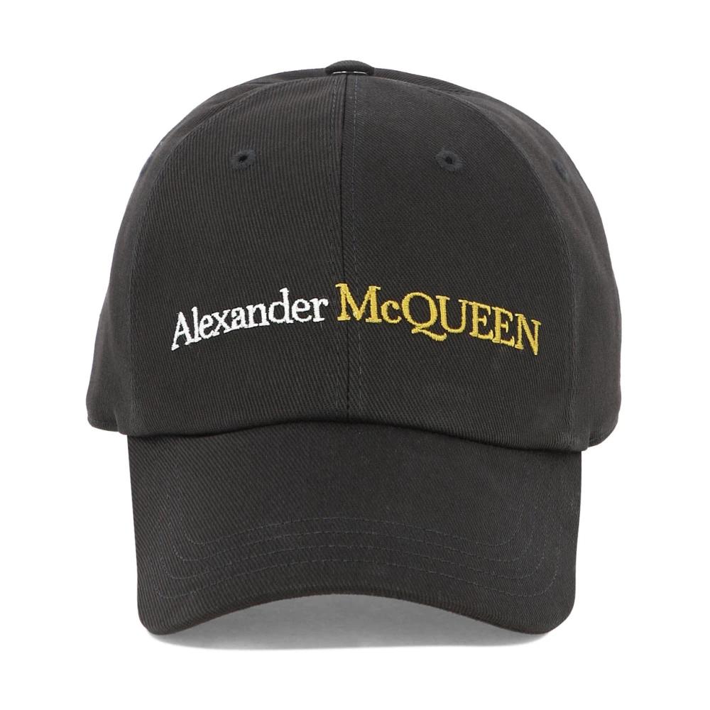 Alexander McQueen キャップ 黒 Alexander McQueen アレキサンダー・マックイーン ロゴ キャップ