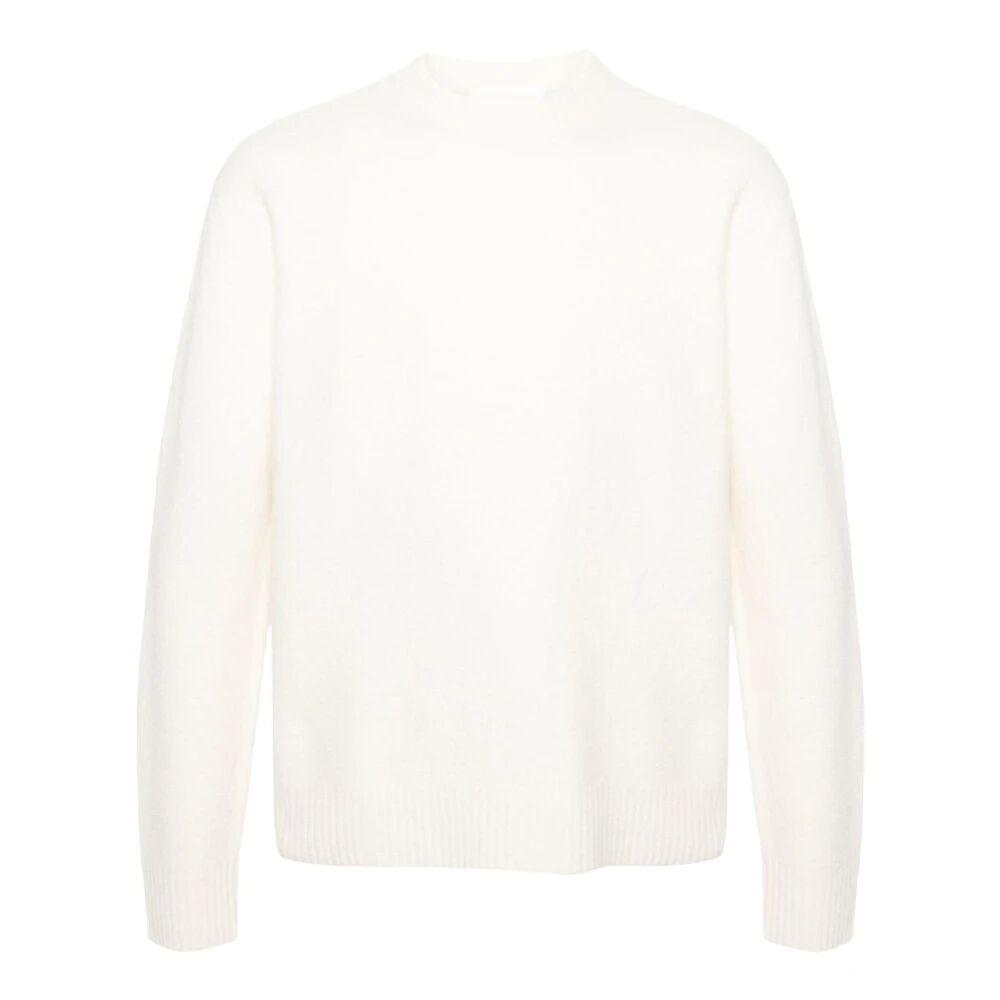 Jil Sander Round-Neck Knitwear in White for Men | Lyst