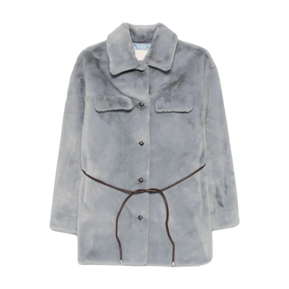 Molliolli Faux Fur Shearling Jackets in Grey Lyst UK