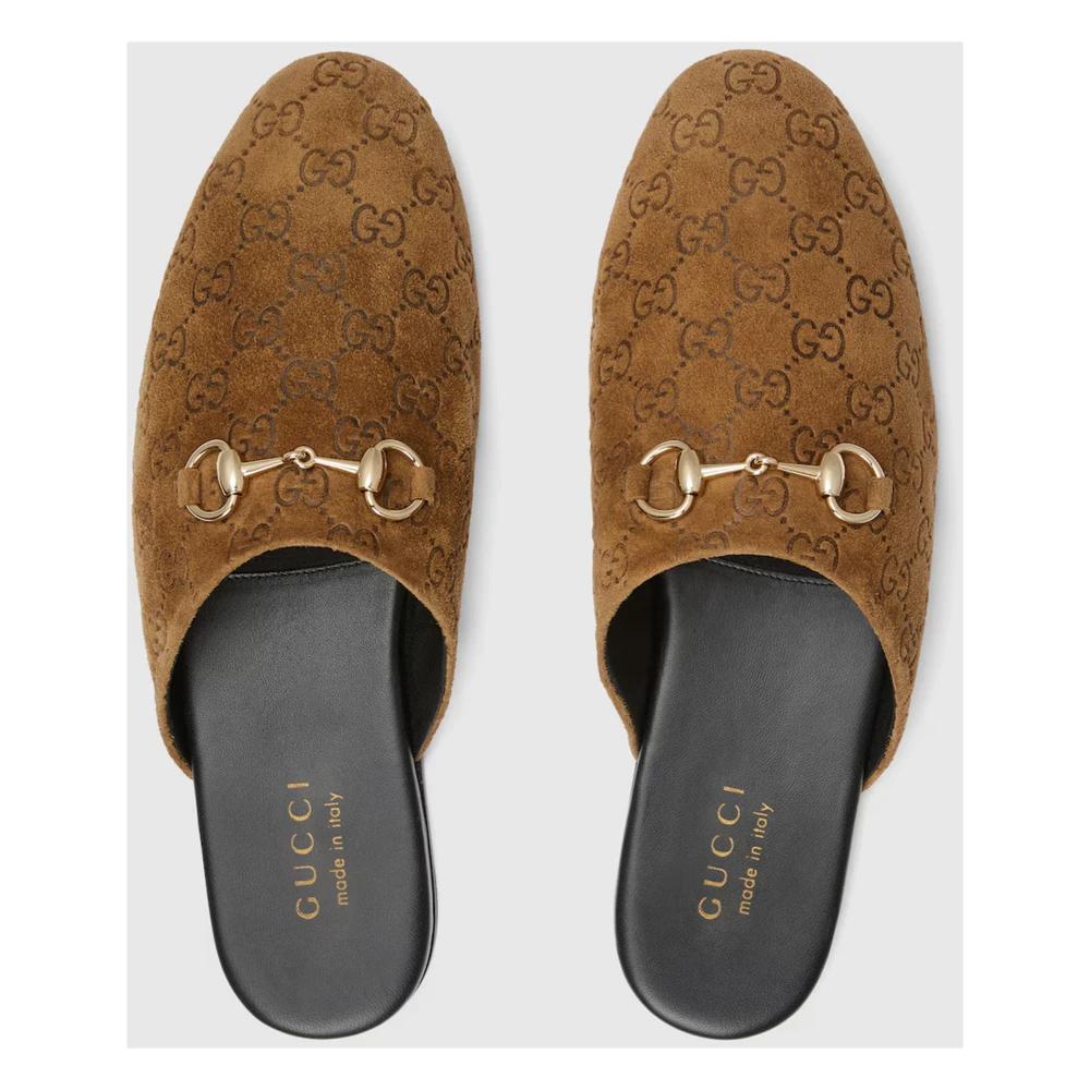 Gucci Slippers in Brown for Men | Lyst