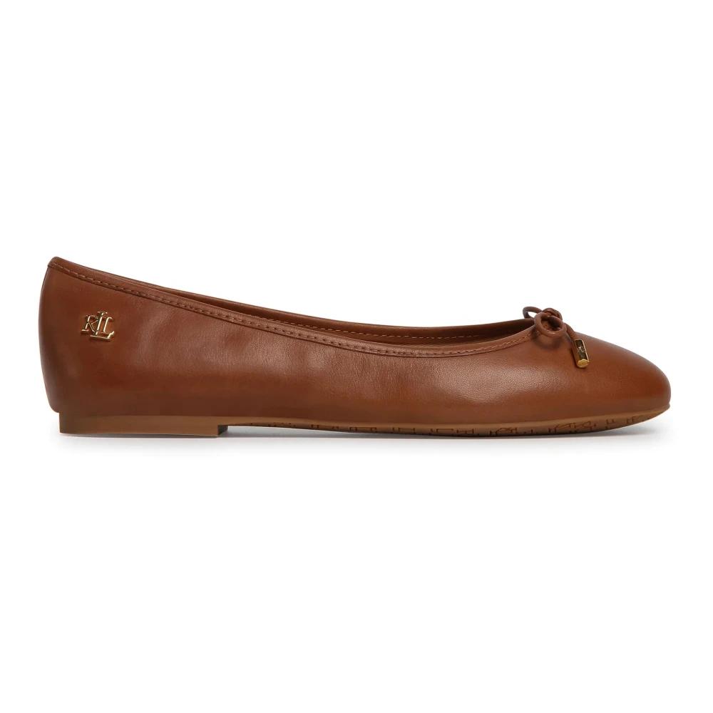 Shoes flats ballerinas Ralph Lauren en coloris Marron Lyst