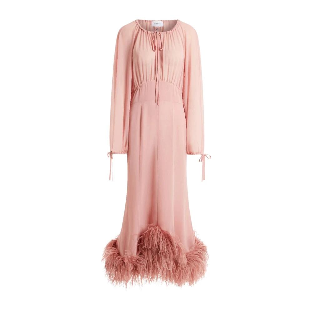 strapless open back dress 16arlington - Solaria Sequined Midi Dress - Pink - UK 8 main image 1