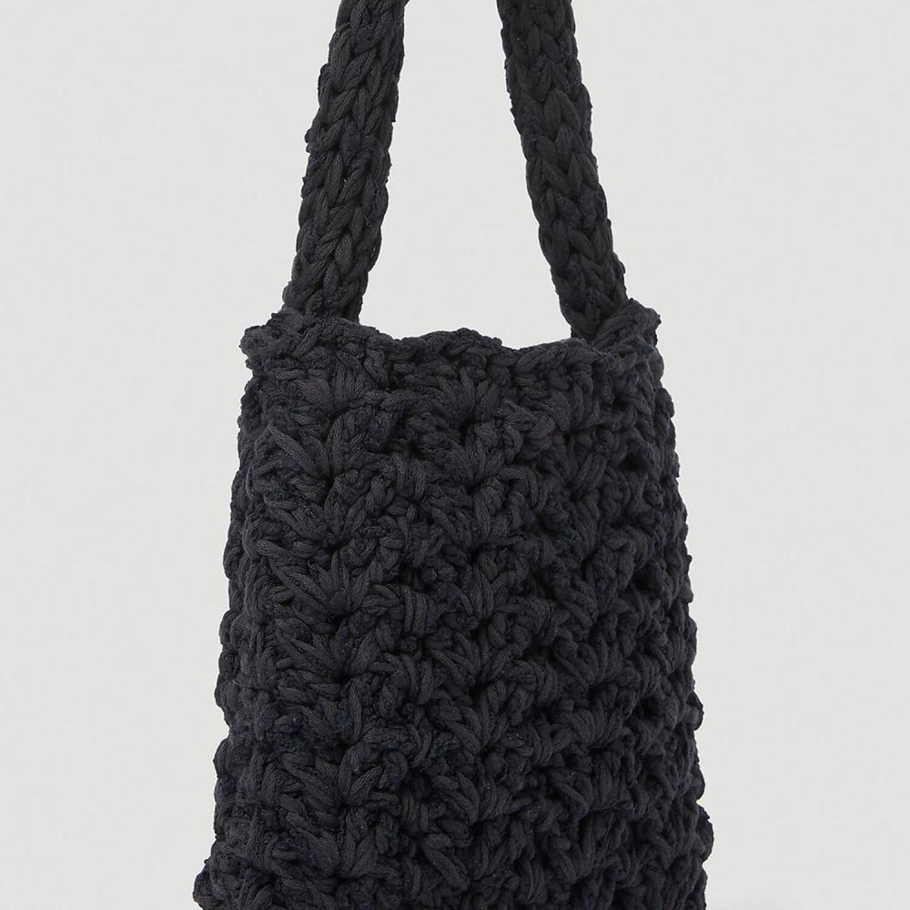トートバッグ MARCO RAMBALDI Black cotton blend handbag (KNBAG011 10) Marco Rambaldi Black Cotton Blend Handbag | ModeSens