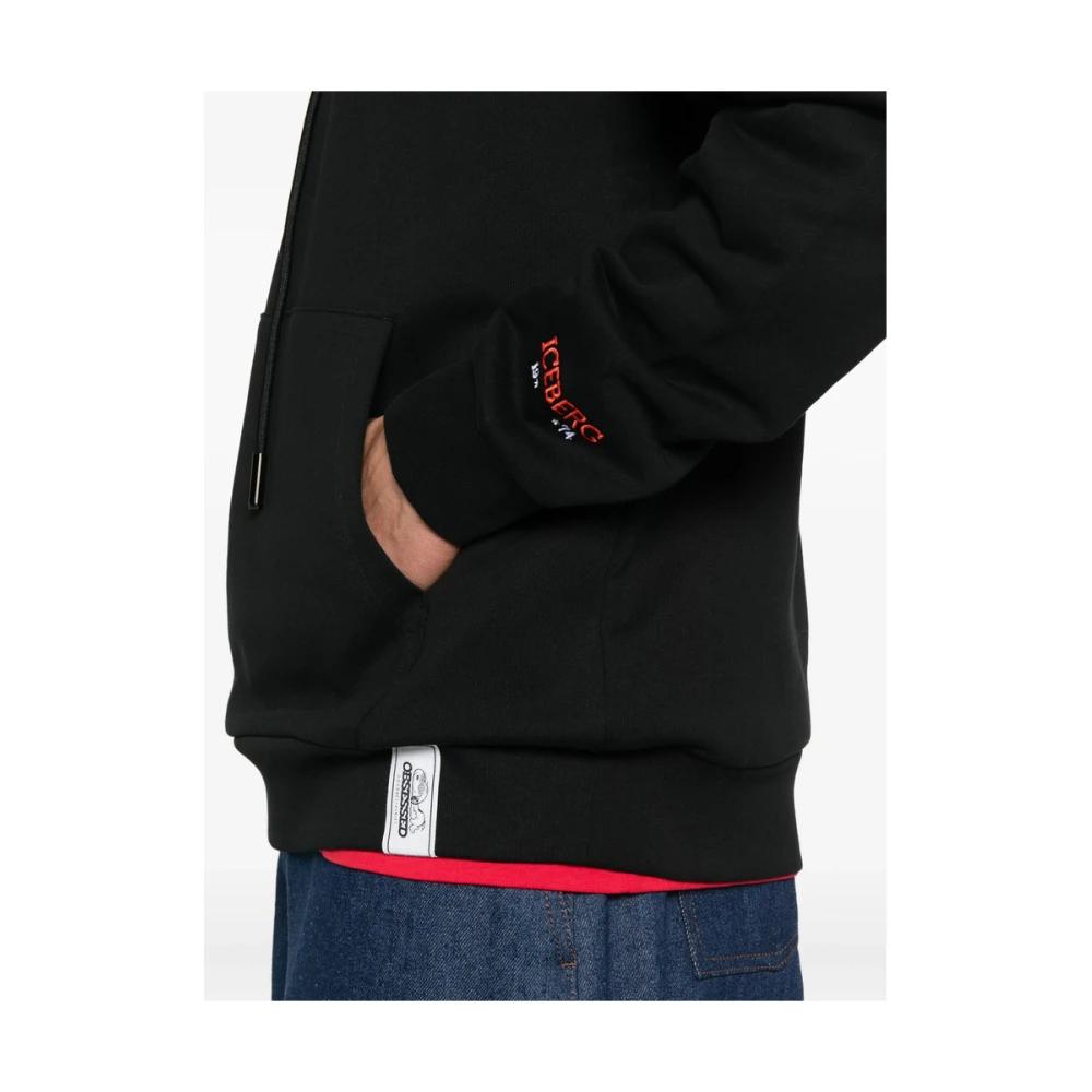 パーカー・フーディ ICE B ICEBERG Men Hoodies E60A 63349000 Black Hoodies and Crew Neck Sweatshirts for Men | ICEBERG