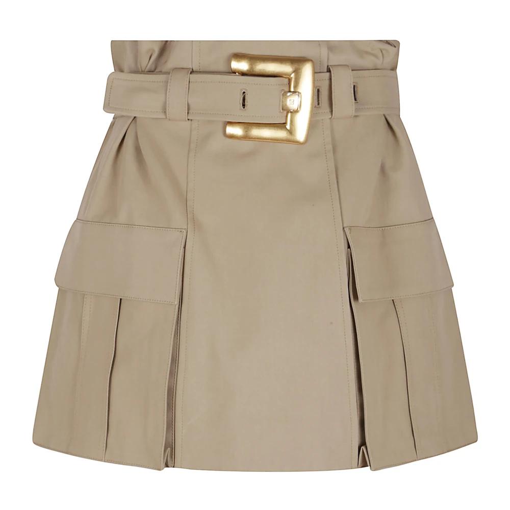 【関税&送料込】Balmain Vichy Skirt BALMAIN Cropped embellished cotton-blend tweed jacket | NET