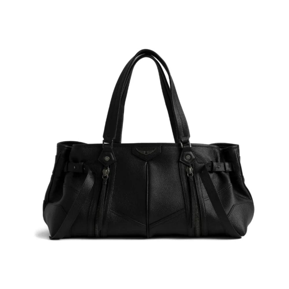 Sac à Main Zadig & Voltaire En Cuir Noir - Style Sac Porté épaule, Neuf Sans étiquette