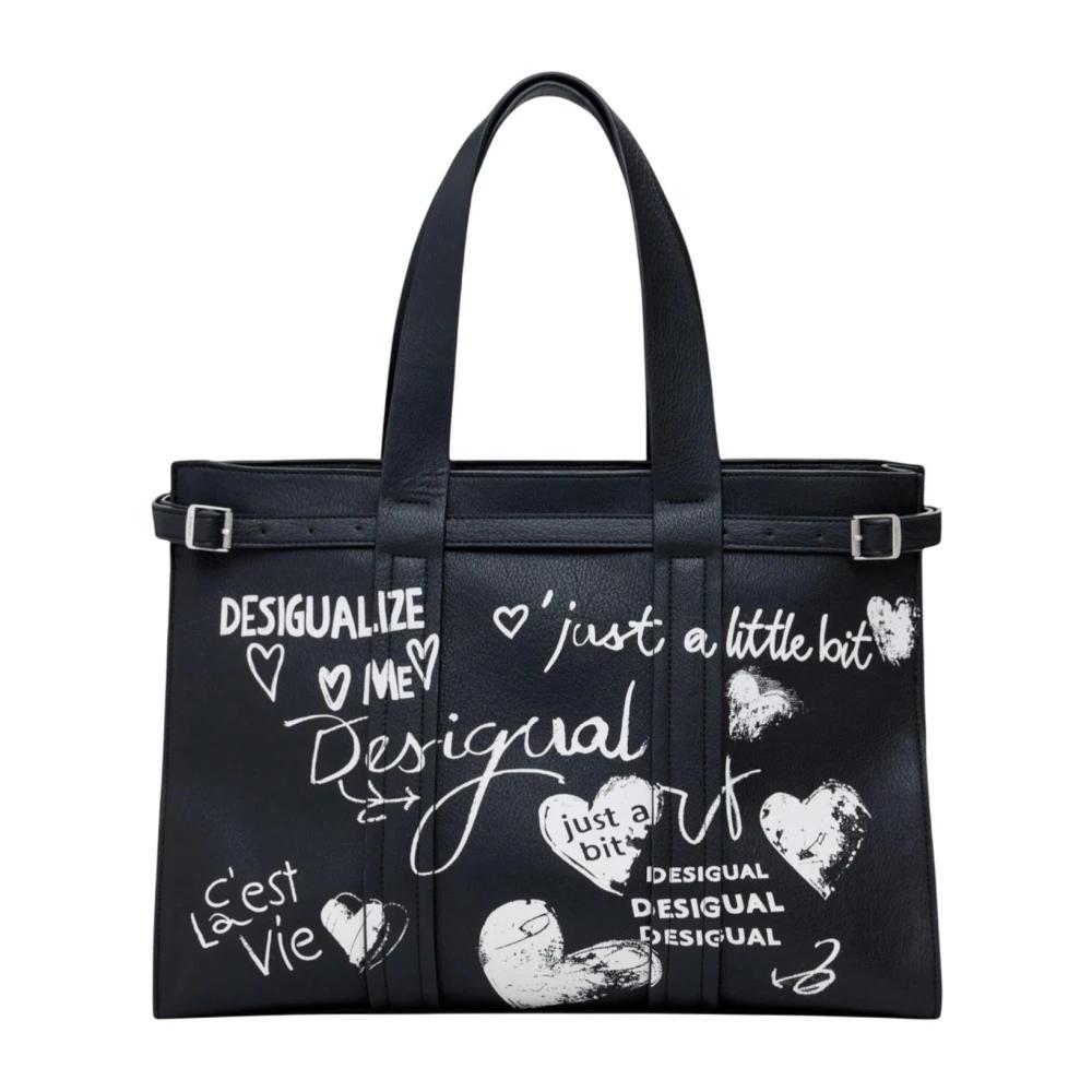 Bolsos Nuevos Desigual Desigual Bolsa Desigual MIDSIZE HALF LOGO