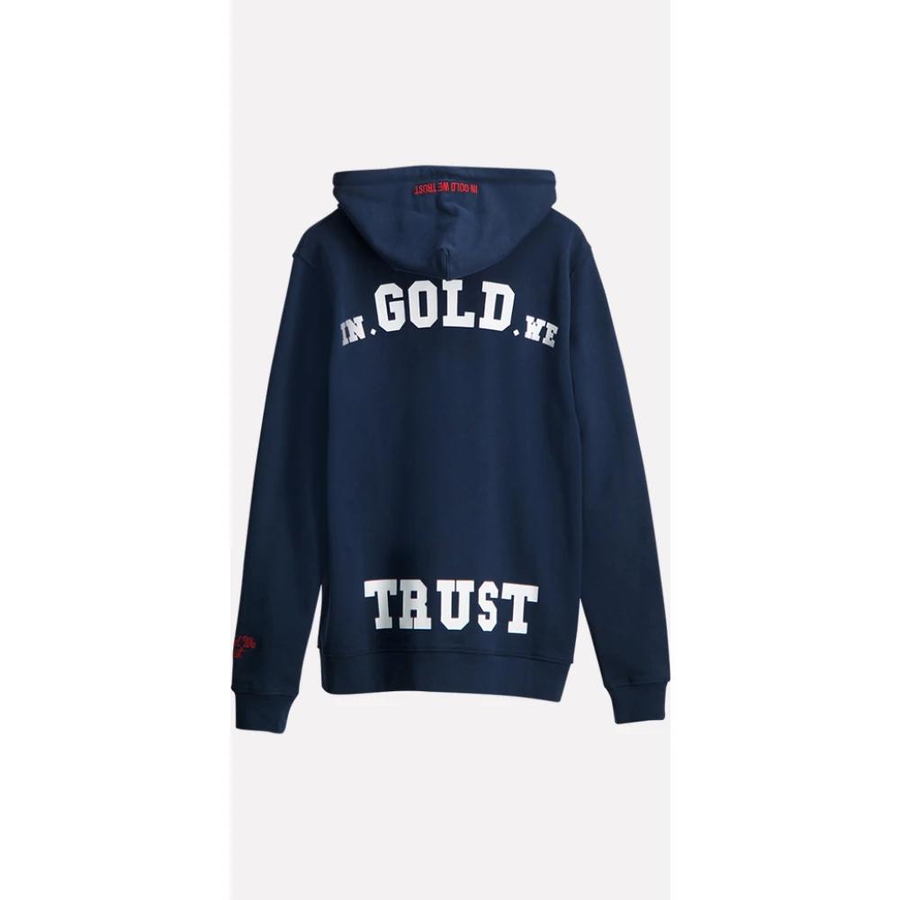 In Gold We Trust Sweatshirt mit Reißverschluss in Blau für Herren | Lyst DE