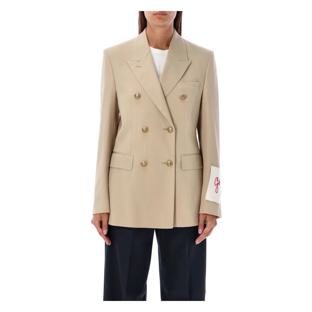 ジャケット Golden Goose Light Brown Double-Breasted Jacket Men's Blazers: Single & Double-Breasted