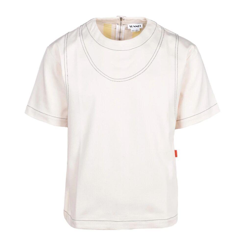Tシャツ・カットソー SUNNEI WHITE COTTON T-SHIRT T-shirt Sunnei White size L International in Cotton - 42340532