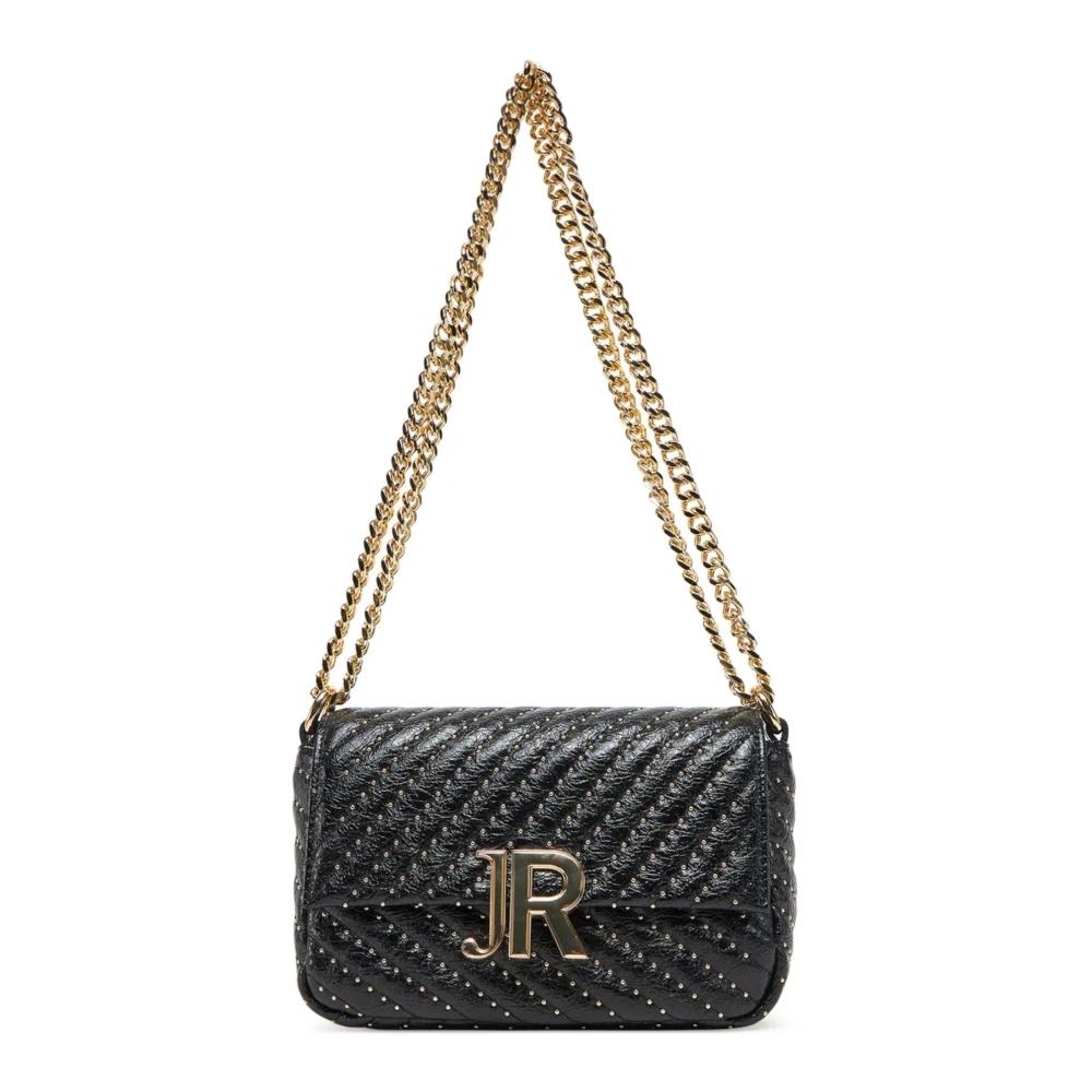 ショルダーバッグ・ポシェット JOHN RICHMOND Women Shoulder Bags RWA24062BOBLACKGOLD Black John Richmond Shoulder Bag - RWA24062BO BLACK/GOLD