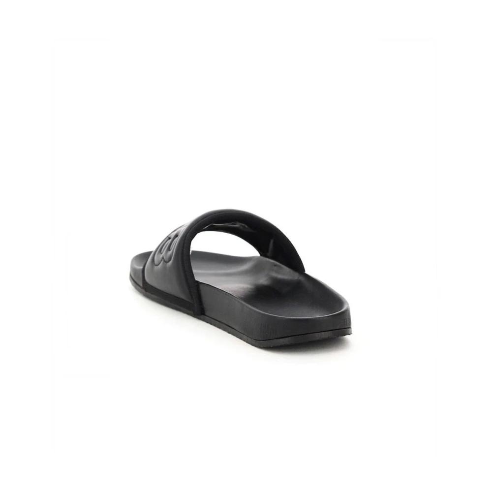 サンダル AMBUSH Black Leather Slippers Ambush Leather Men's Slipper | ShopSimon
