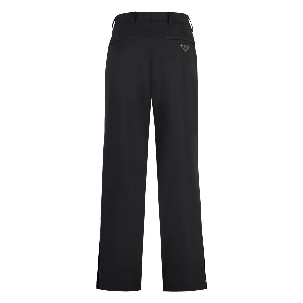 prada wide straight slacks