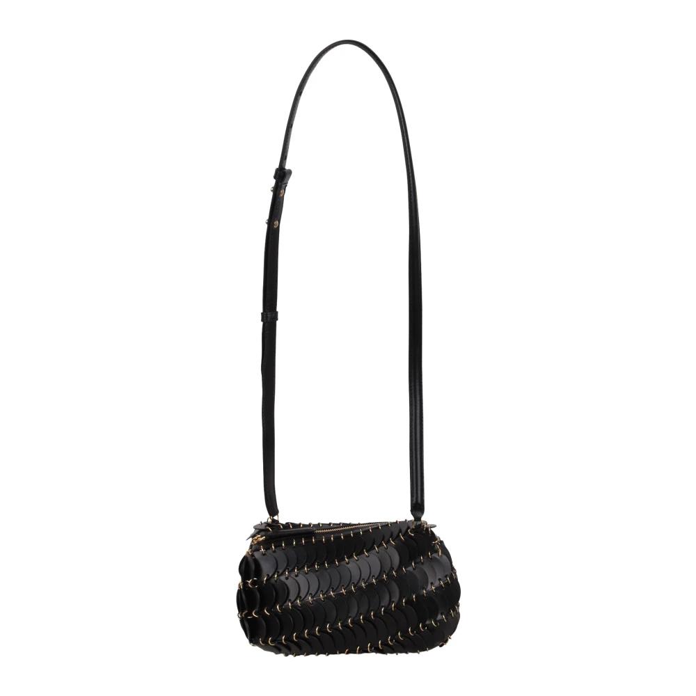 【関税込み】Crossbody - Rabanne - Leather - Black Rabanne Cross Body Bags in Black | Lyst
