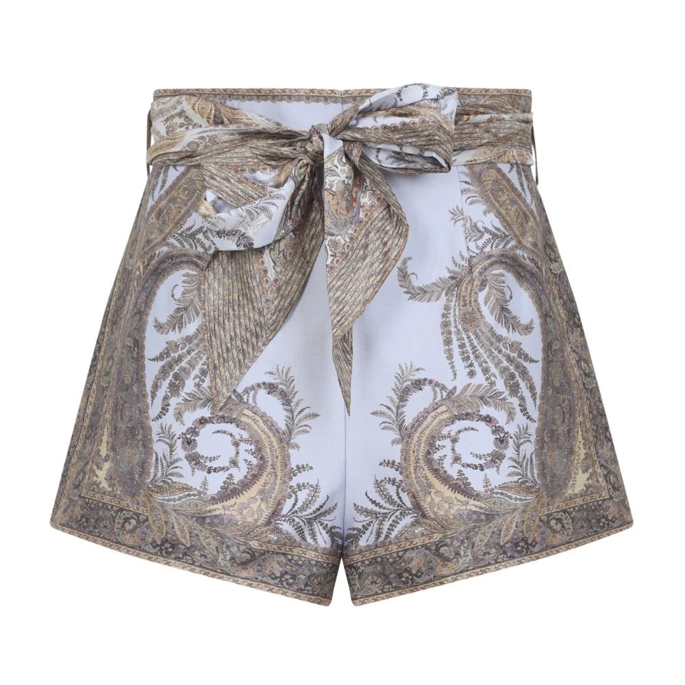 【Zimmermann】Paisley silk shorts Paisley silk shorts in multicoloured - Zimmermann | Mytheresa