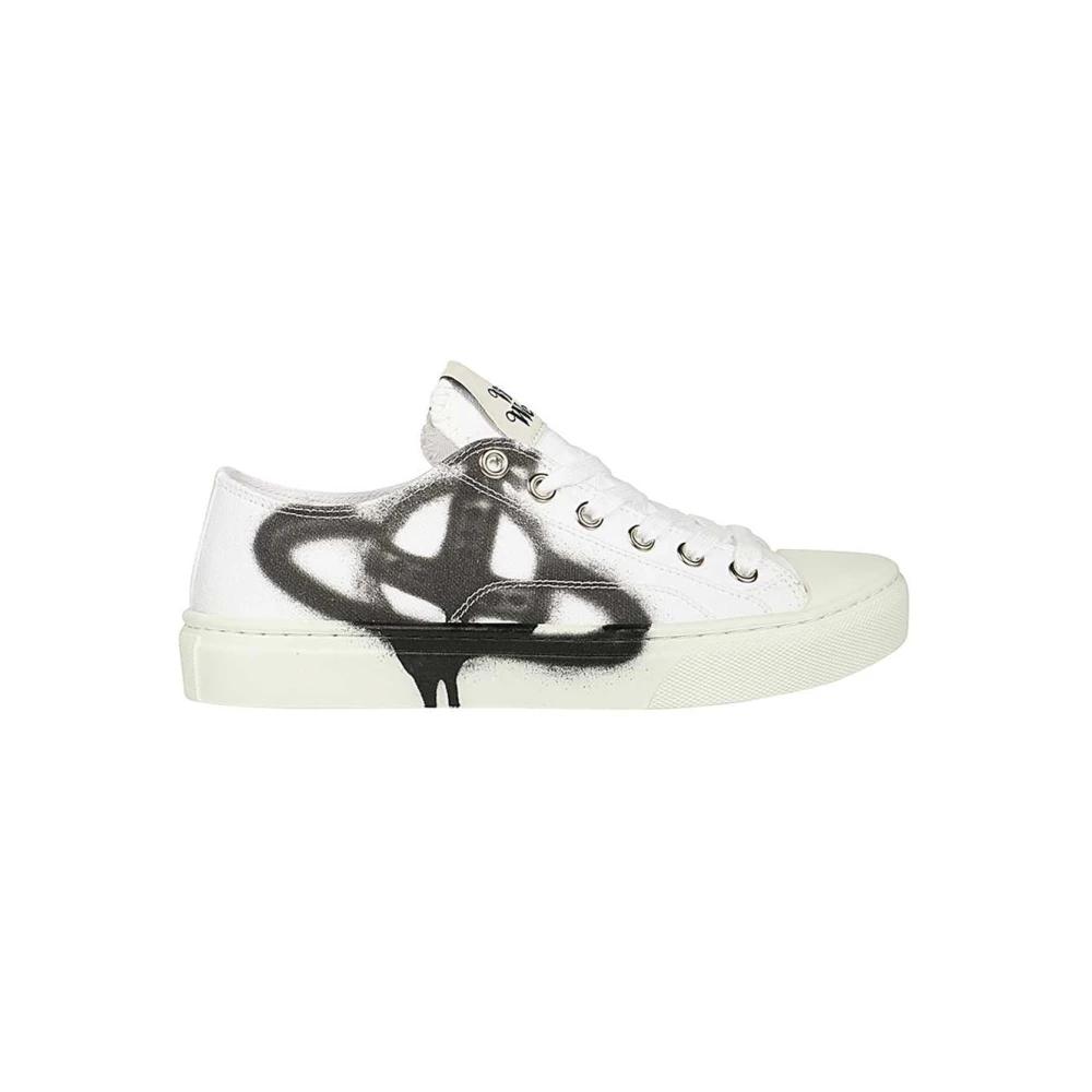 【関税&送料込】Vivienne Westwood Sneaker With Logo Vivienne Westwood Sneakers - White - Men | 75020005MW0004A405