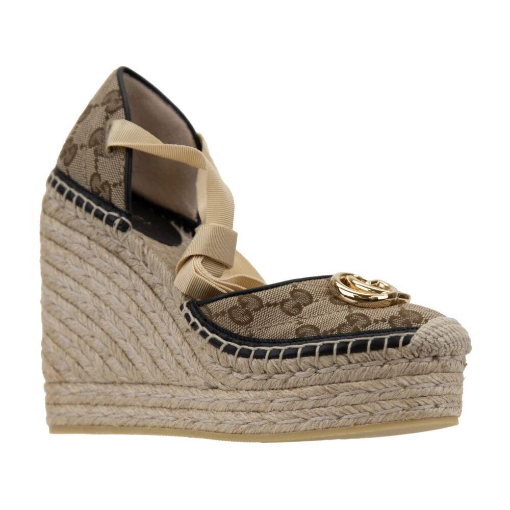 Sandalias con cuña Gucci de mujer Lyst