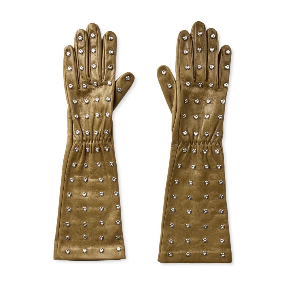 Bottega Veneta Glove Brown / ボッテガ レザー 手袋 ブラックイントレチャートレザー グローブ| Bottega Veneta® 日本