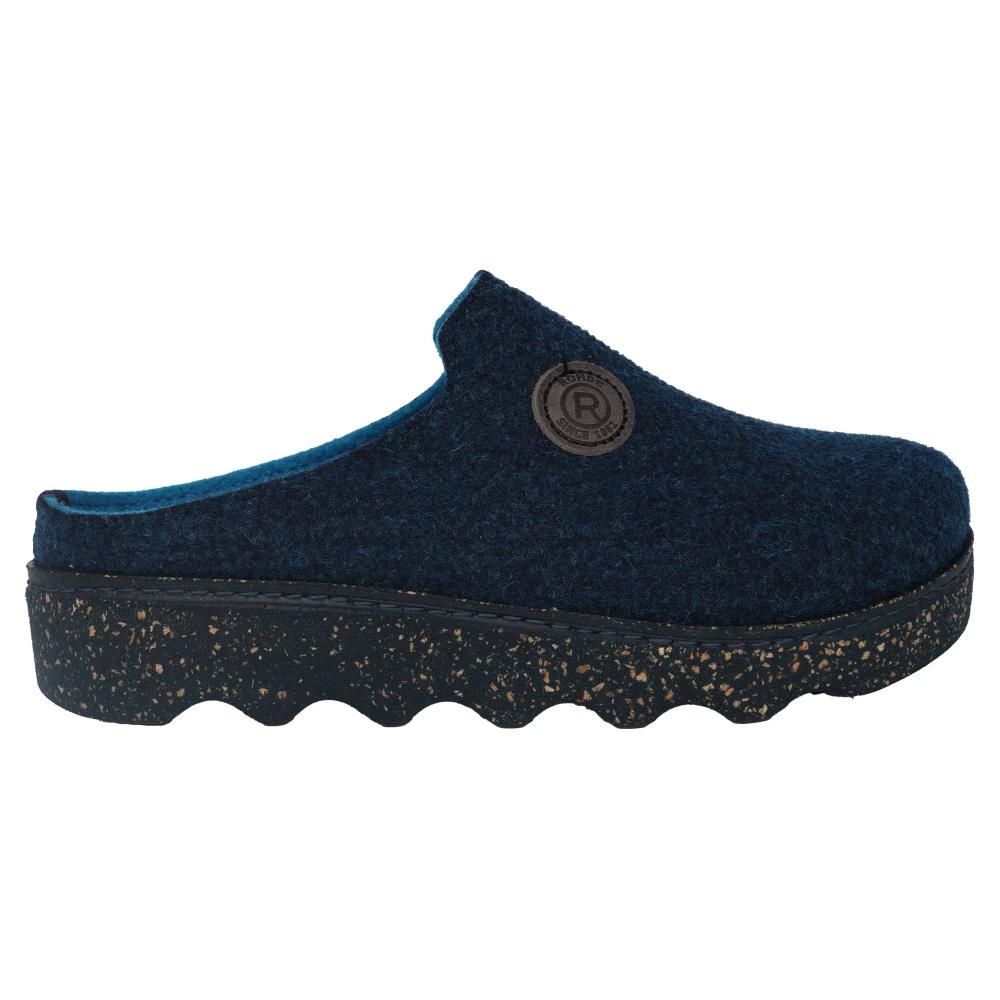 Rohde Verona Ciabatte Donna In Softino - Con Plantare In Pelle E Sughero, Zeppa 45mm, Con Fibbia Regolabile, Comode E Fashion