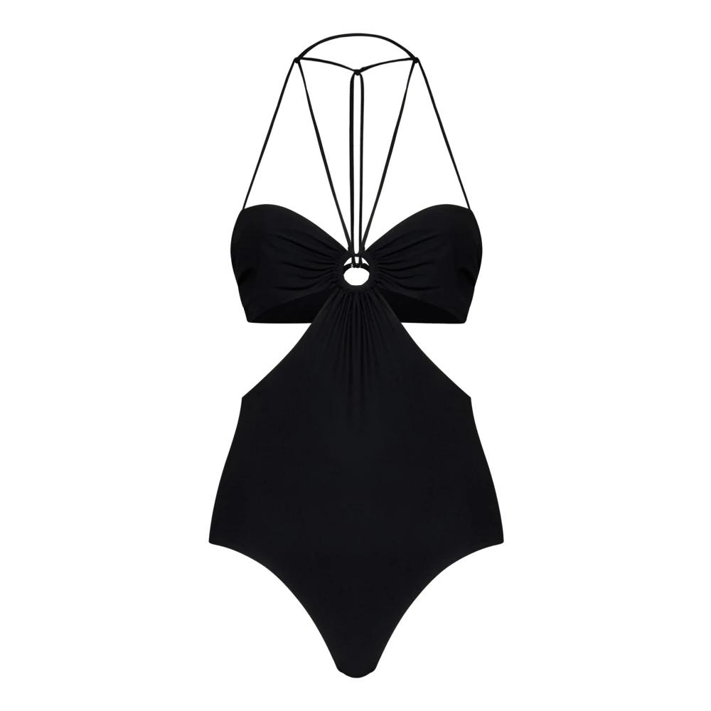 ビキニ NENSI DOJAKA Women Swimsuit NDSS23SWIM001 BURORA RED Purple Cutout Swimsuit by Nensi Dojaka on Sale