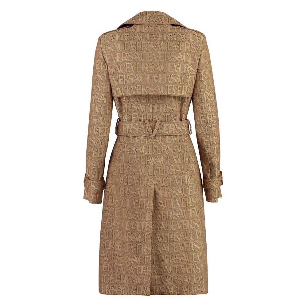 トレンチコート Versace Embroidered Polyester Blend Trench Coat Versace - Cotton blend trench coat Beige - The Corner