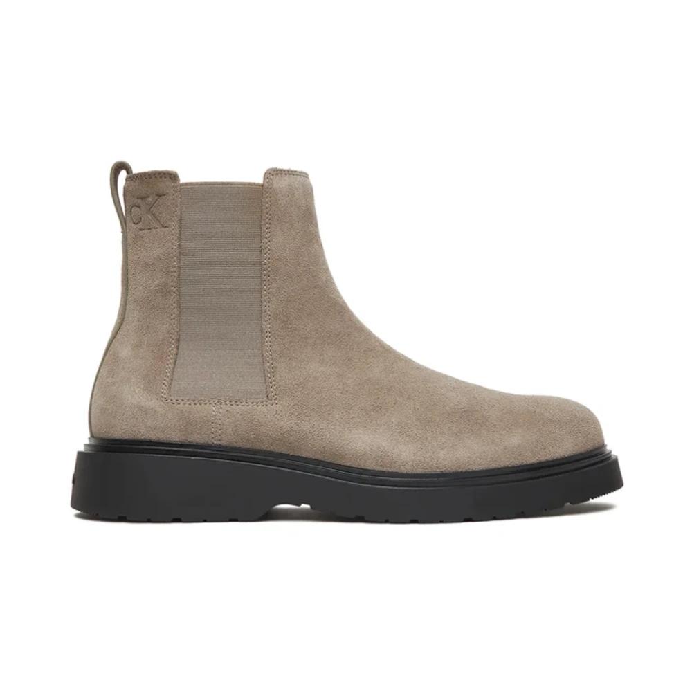 Grey Suede Boots Ck Boots Men Calvin Klein Mens Ultan Suede  display picture 1