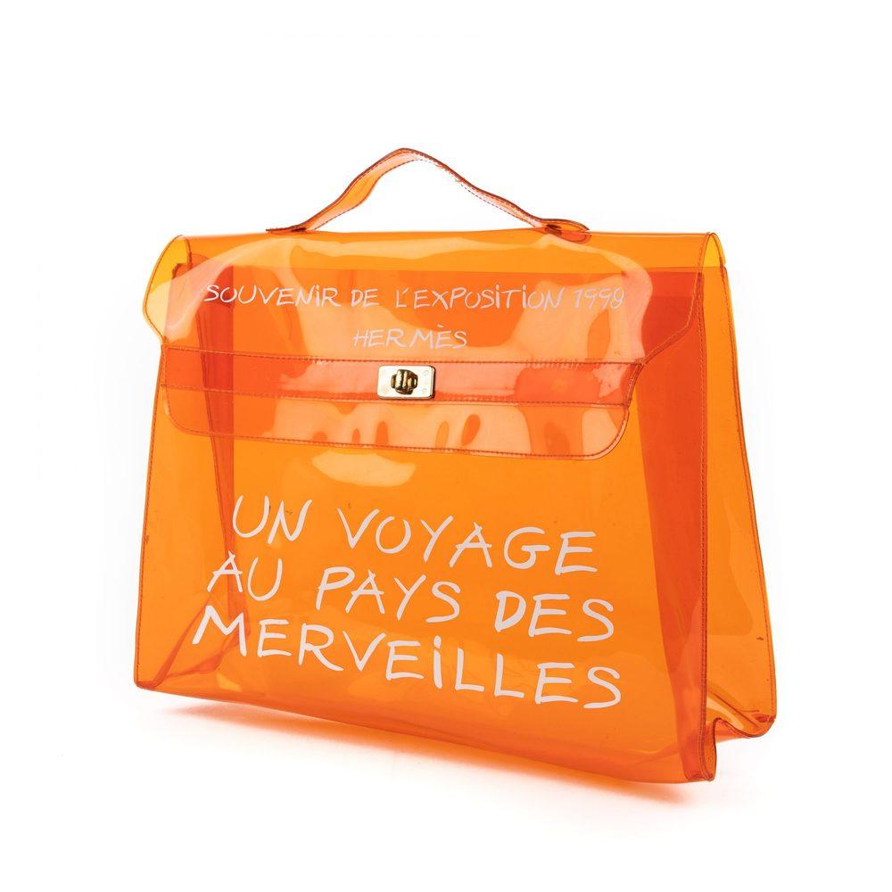 Ltd. Edition 1997 Exposition Voyage au Pays des merveilles Kelly Souvenir  Hermès en coloris Orange | Lyst