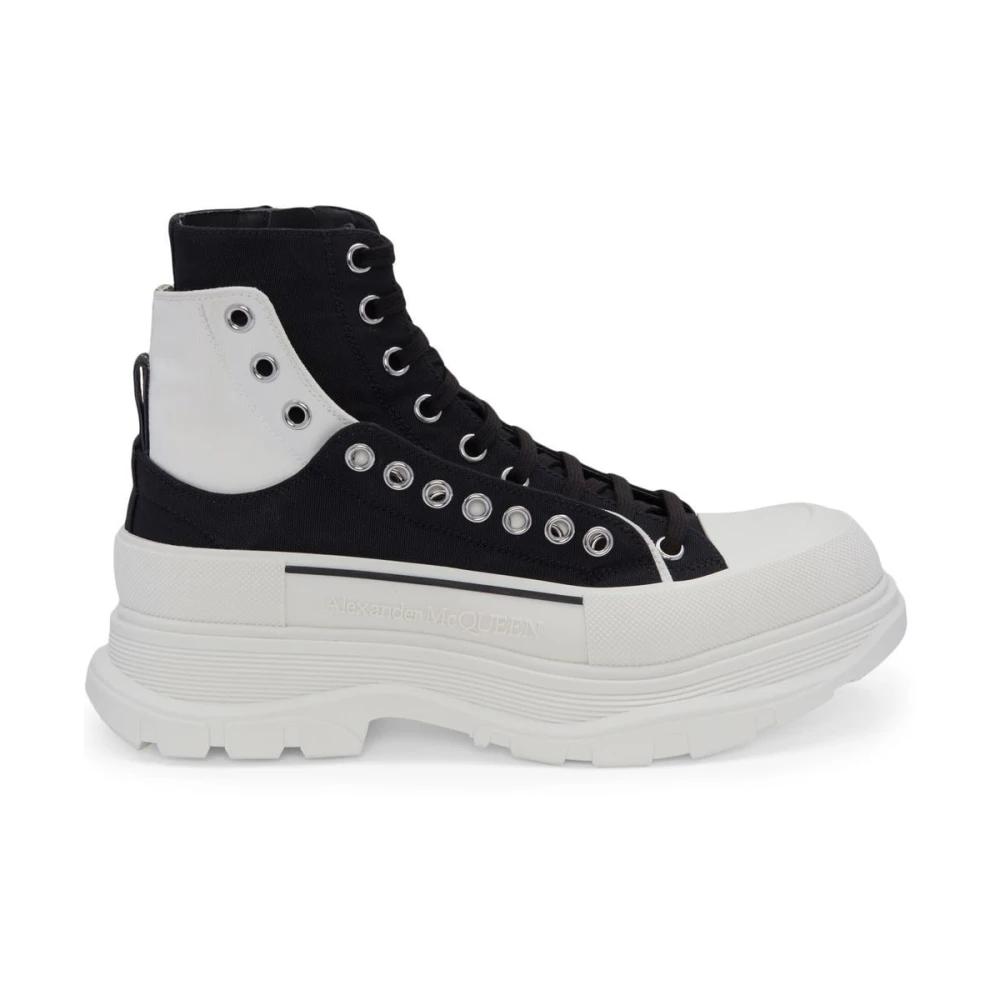 Alexander McQueen ■キャンバス ハイトップ スニーカー McQueen High-top sneakers for Men | Online Sale up to 68