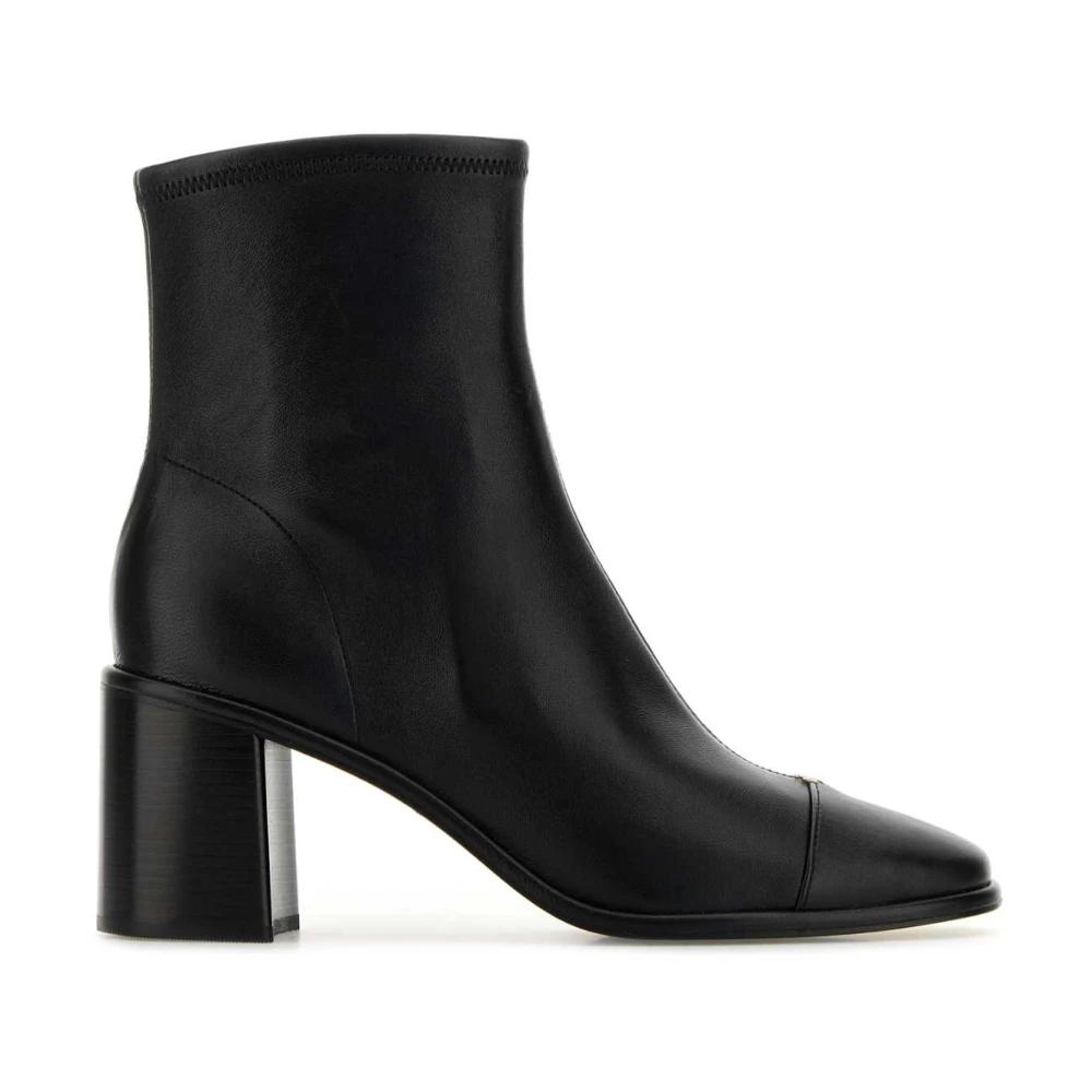 ショートブーツ・ブーティ Tory Burch Stivaletto City Western In Pelle tory-burch-Black-Heeled-Boots.jpeg