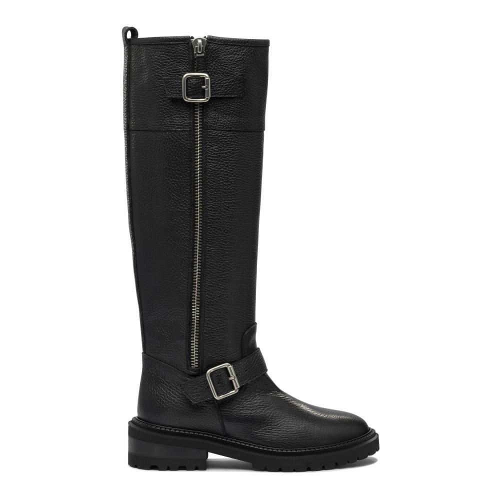 ロングブーツ VIA ROMA 15 FW24 Suede boots (3434 CAMOSCIONERO) ロングブーツ VIA ROMA 15 FW24 Suede boots (3434