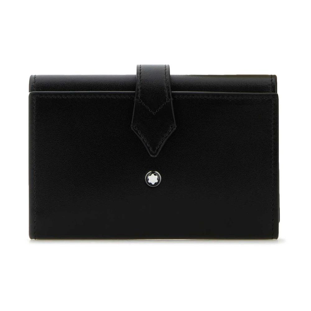 Portefeuille Homme Montblanc - Noir - Cuir - Occasion - Classique - Élégant Et Pratique