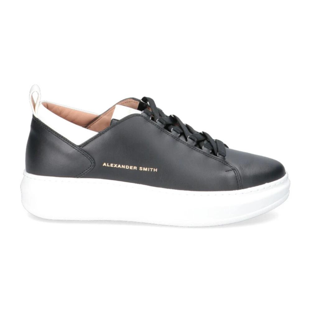 スニーカー Alexander Smith Casual Trainers With Distinctive Black Fur Alexander Smith Eco Greenwich In Black Gold For Women