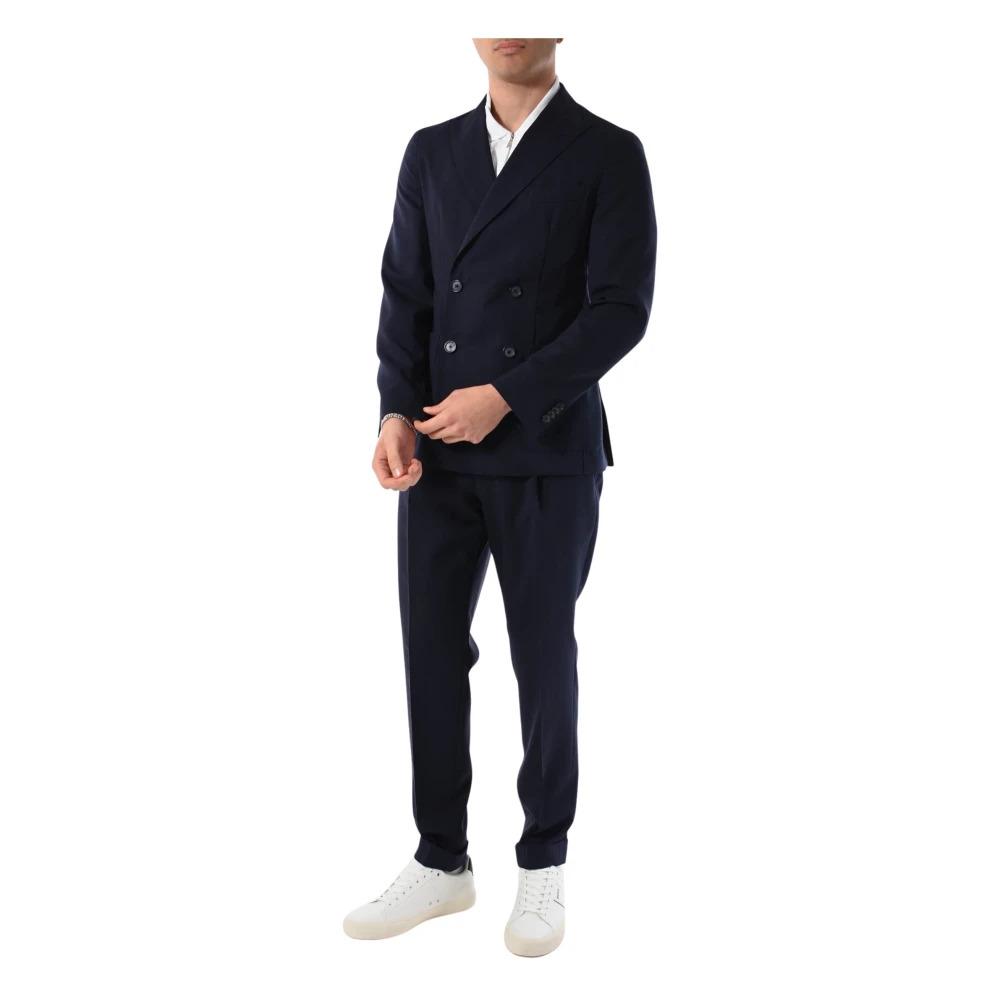 Boss double breasted suit outlet