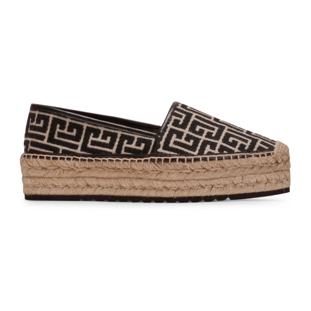 Balmain Alex Espadrille in Black | Lyst