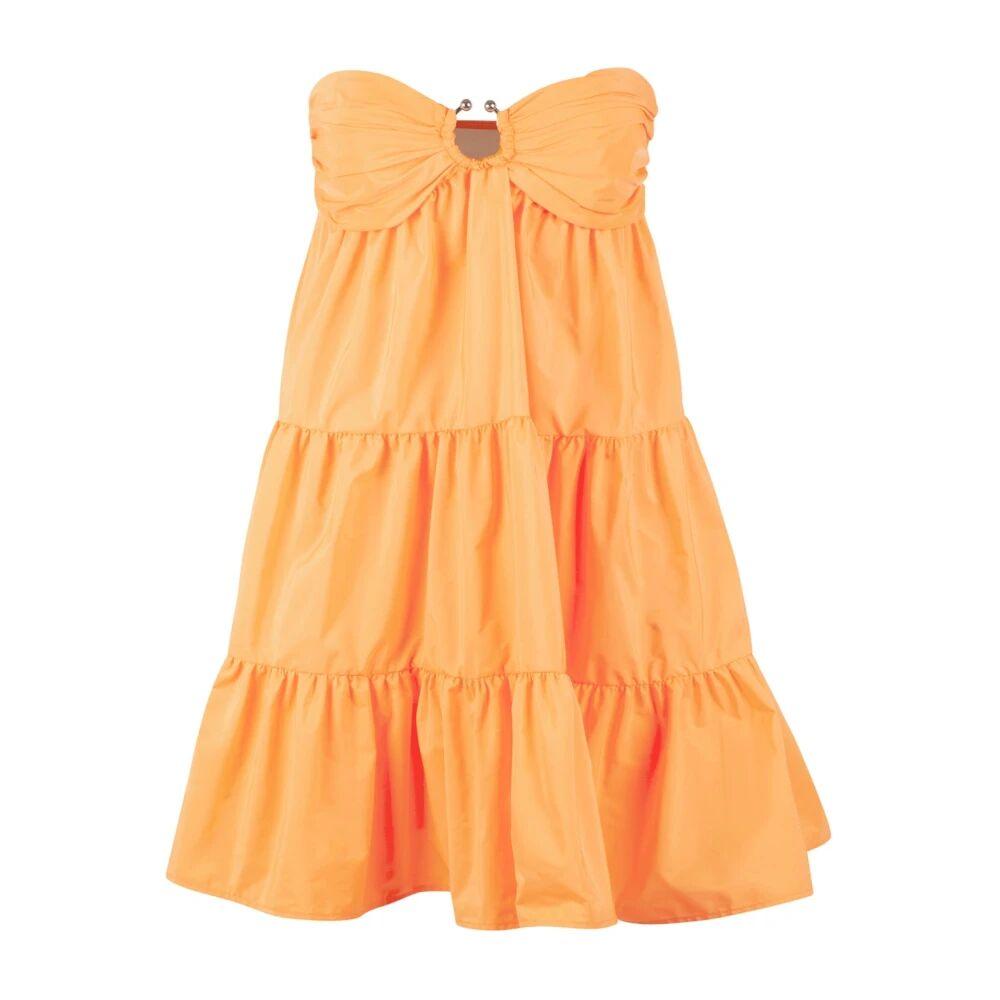 anna sui strapless structured mini dress Applique Lace Combo Strapless Dress 2