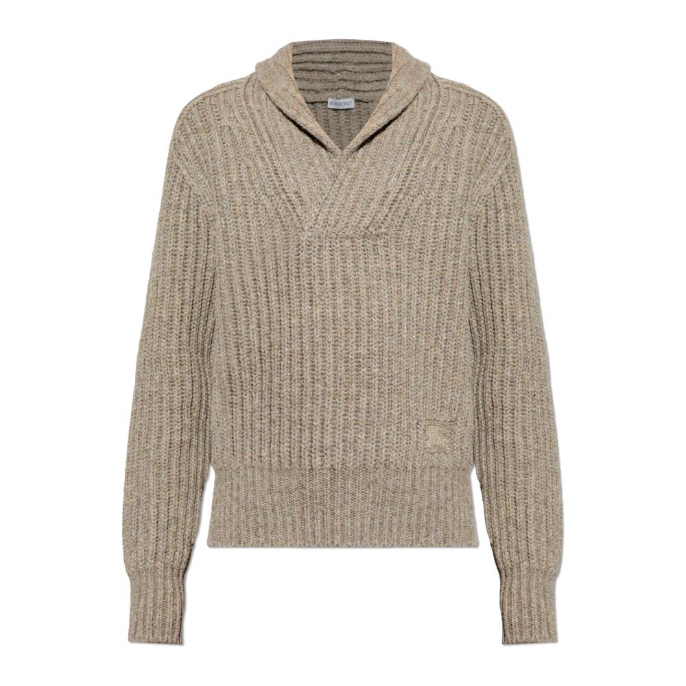 Burberry V-Neck Knitwear in Gray for Men Lyst